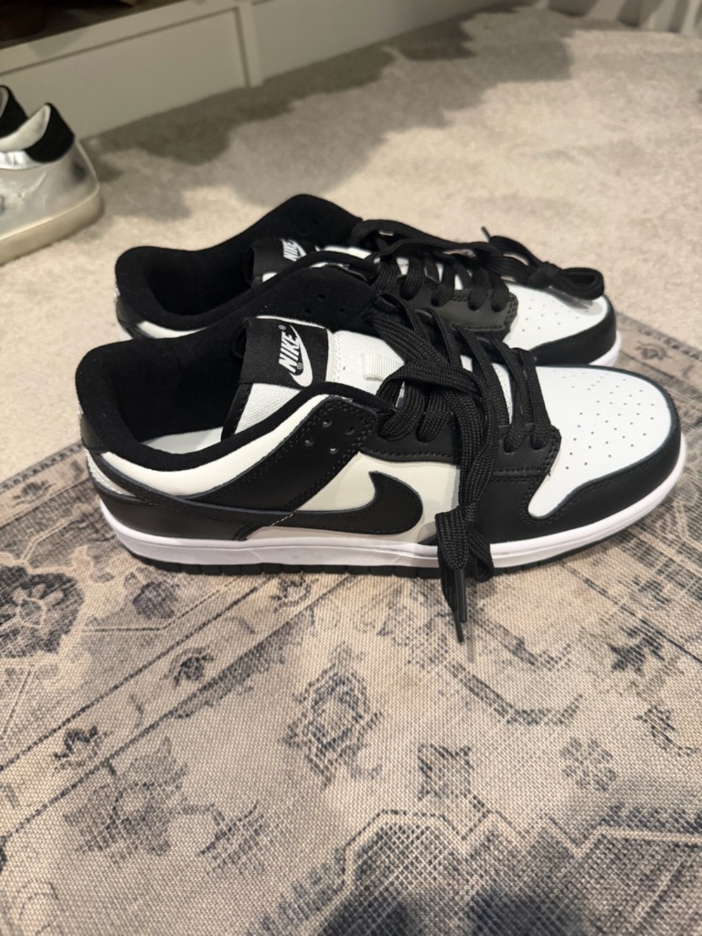 Nike Women’s Black and White Low-Top Sneakers